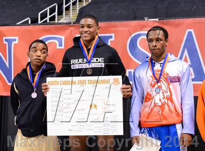 Thumbnail 1 in NCHSAA 4A Wrestling Championships photogallery.