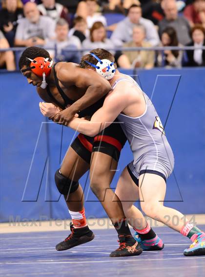 Thumbnail 2 in NCHSAA 4A Wrestling Championships photogallery.