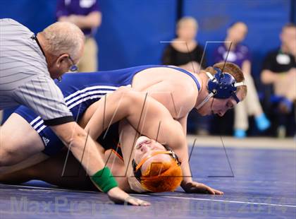 Thumbnail 3 in NCHSAA 4A Wrestling Championships photogallery.