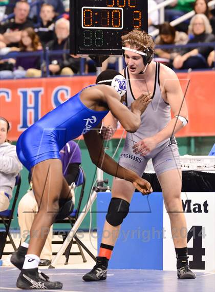 Thumbnail 1 in NCHSAA 4A Wrestling Championships photogallery.