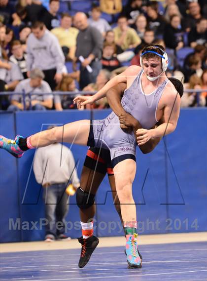 Thumbnail 3 in NCHSAA 4A Wrestling Championships photogallery.