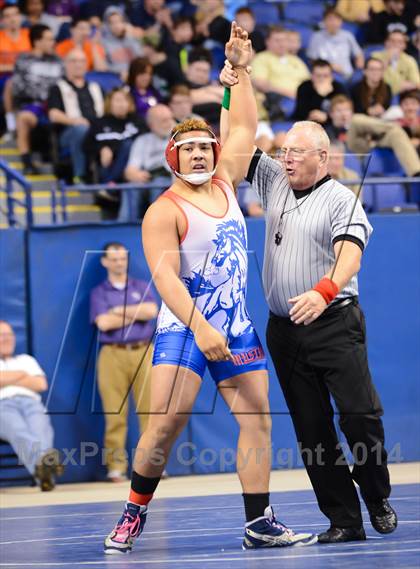 Thumbnail 3 in NCHSAA 4A Wrestling Championships photogallery.