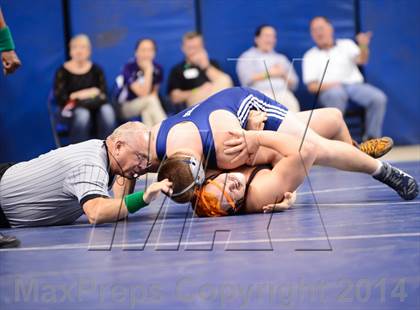 Thumbnail 1 in NCHSAA 4A Wrestling Championships photogallery.