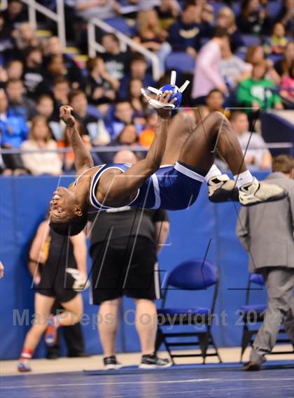 Thumbnail 2 in NCHSAA 4A Wrestling Championships photogallery.