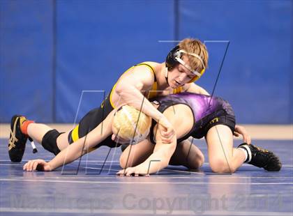 Thumbnail 1 in NCHSAA 4A Wrestling Championships photogallery.
