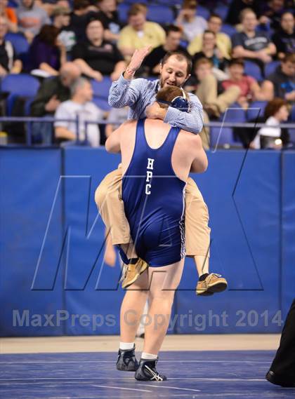 Thumbnail 2 in NCHSAA 4A Wrestling Championships photogallery.