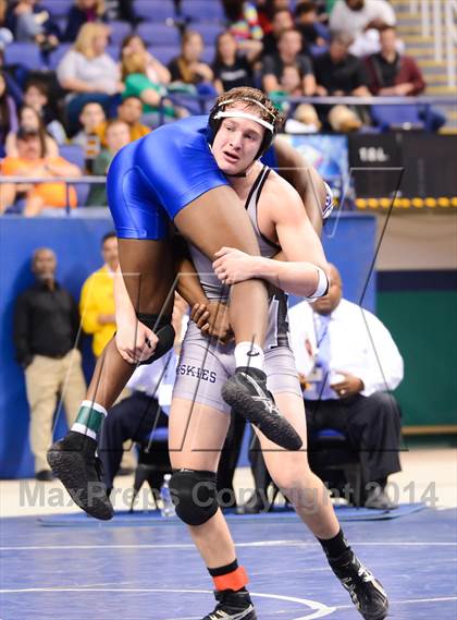 Thumbnail 2 in NCHSAA 4A Wrestling Championships photogallery.
