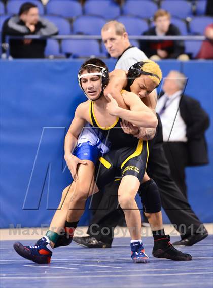 Thumbnail 3 in NCHSAA 4A Wrestling Championships photogallery.