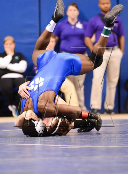 Thumbnail 2 in NCHSAA 4A Wrestling Championships photogallery.