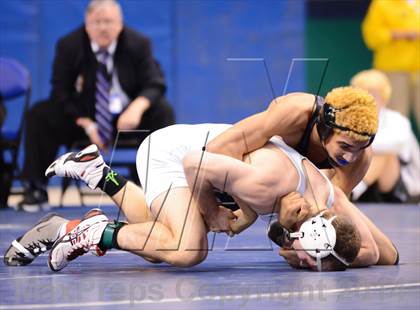 Thumbnail 3 in NCHSAA 4A Wrestling Championships photogallery.