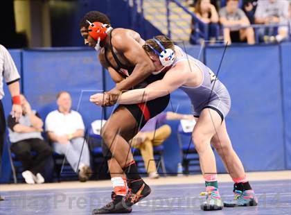 Thumbnail 3 in NCHSAA 4A Wrestling Championships photogallery.