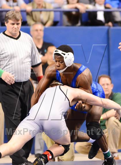 Thumbnail 1 in NCHSAA 4A Wrestling Championships photogallery.