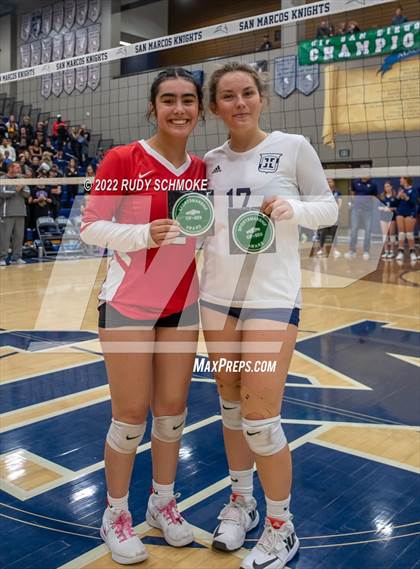 Thumbnail 1 in Imperial vs. Horizon Prep (CIF SDS D4 volleyball finals) photogallery.