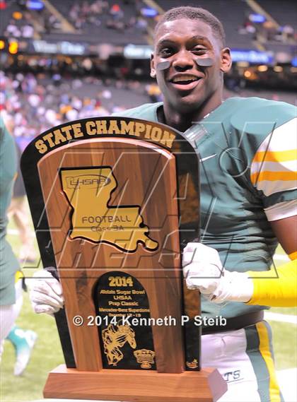 Thumbnail 2 in Amite vs. Livonia (LHSAA 3A Final) photogallery.