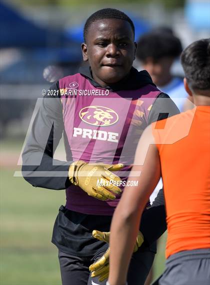 Thumbnail 1 in Thunderbird vs Mountain Pointe (Cactus Duel Out West 7-on-7 Tournament) photogallery.