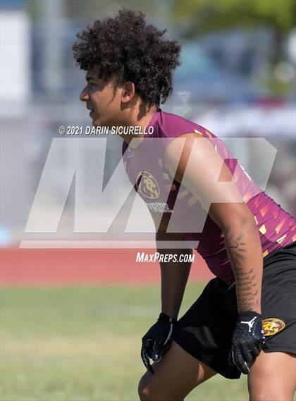 Thumbnail 3 in Thunderbird vs Mountain Pointe (Cactus Duel Out West 7-on-7 Tournament) photogallery.
