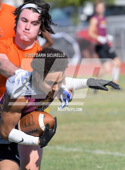 Thumbnail 2 in Thunderbird vs Mountain Pointe (Cactus Duel Out West 7-on-7 Tournament) photogallery.