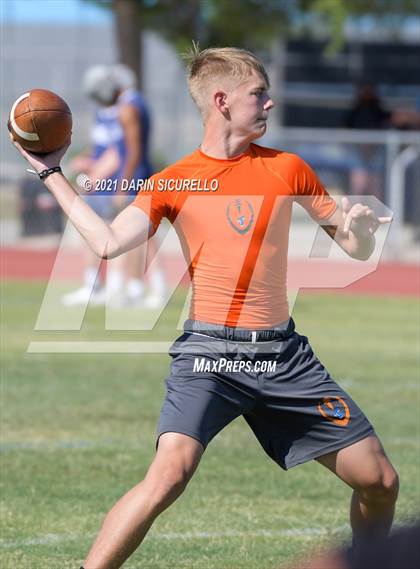 Thumbnail 1 in Thunderbird vs Mountain Pointe (Cactus Duel Out West 7-on-7 Tournament) photogallery.