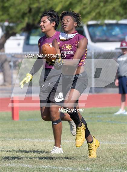 Thumbnail 2 in Thunderbird vs Mountain Pointe (Cactus Duel Out West 7-on-7 Tournament) photogallery.