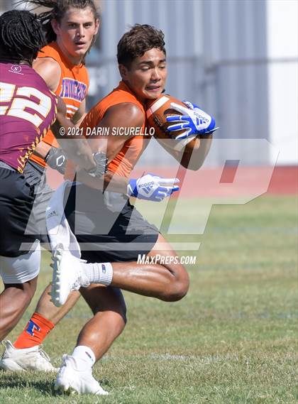 Thumbnail 2 in Thunderbird vs Mountain Pointe (Cactus Duel Out West 7-on-7 Tournament) photogallery.