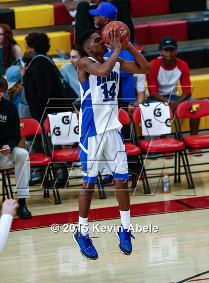 Thumbnail 2 in Shadow Mountain vs Archbishop Mitty (Hoophall West Invitational) photogallery.