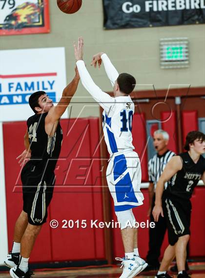 Thumbnail 1 in Shadow Mountain vs Archbishop Mitty (Hoophall West Invitational) photogallery.