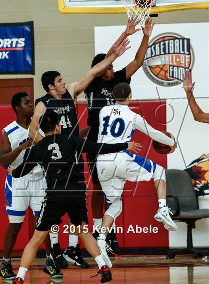 Thumbnail 2 in Shadow Mountain vs Archbishop Mitty (Hoophall West Invitational) photogallery.
