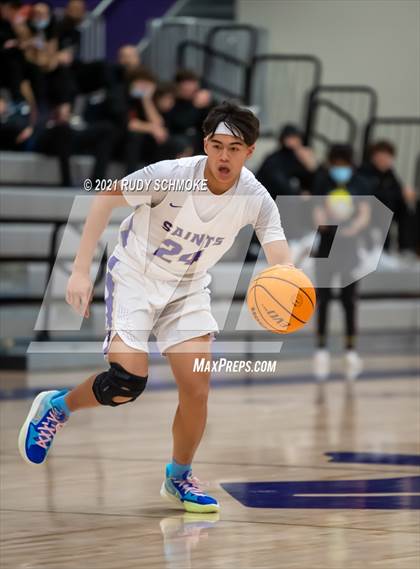 Thumbnail 1 in Cathedral Catholic vs. Notre Dame Prep (Torrey Pines Holiday Classic) photogallery.