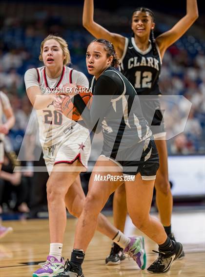 Thumbnail 1 in Clark vs Coppell (UIL 6A Basketball State Semifinal) photogallery.