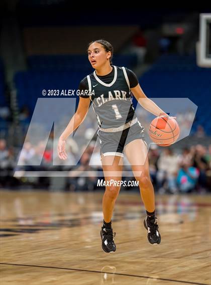 Thumbnail 1 in Clark vs Coppell (UIL 6A Basketball State Semifinal) photogallery.