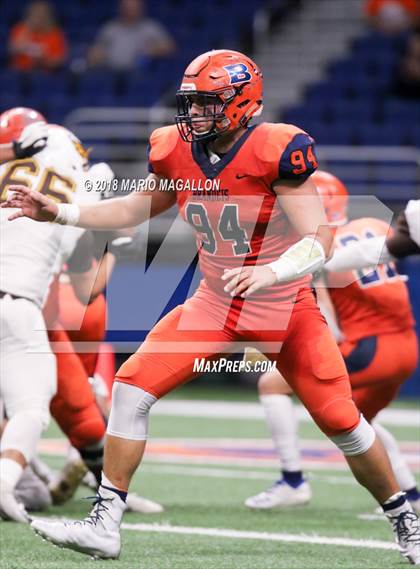Thumbnail 1 in Hanna vs Brandeis (UIL 6A Region Playoff) photogallery.