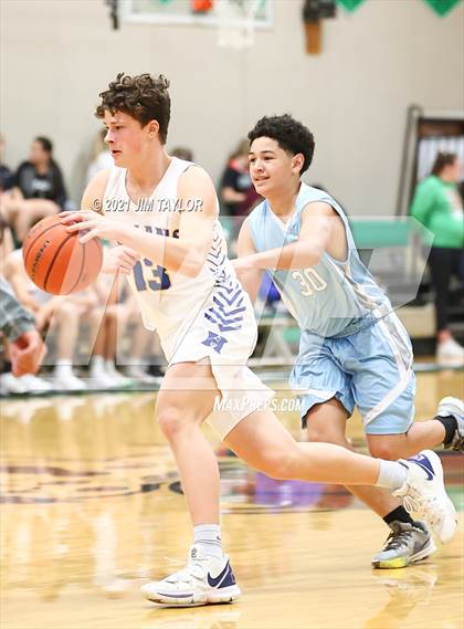 Thumbnail 2 in Huckabay vs New Way Christian Academy (Santo Tournament) photogallery.