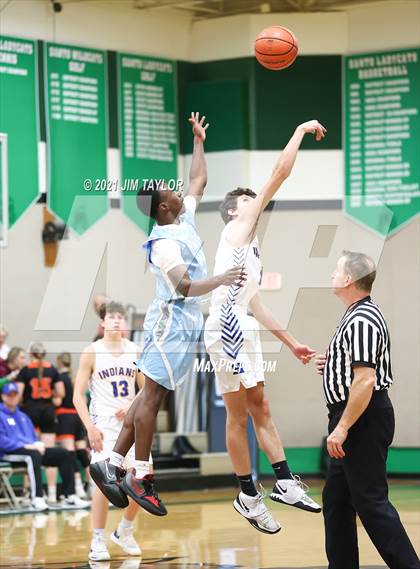 Thumbnail 2 in Huckabay vs New Way Christian Academy (Santo Tournament) photogallery.