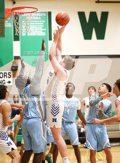 Thumbnail 2 in Huckabay vs New Way Christian Academy (Santo Tournament) photogallery.
