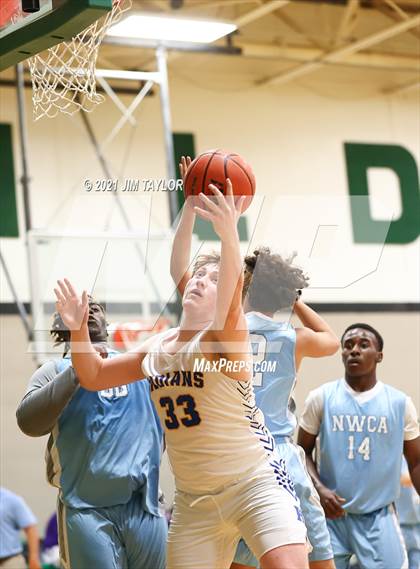 Thumbnail 3 in Huckabay vs New Way Christian Academy (Santo Tournament) photogallery.