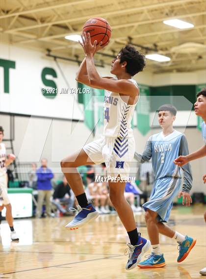 Thumbnail 2 in Huckabay vs New Way Christian Academy (Santo Tournament) photogallery.
