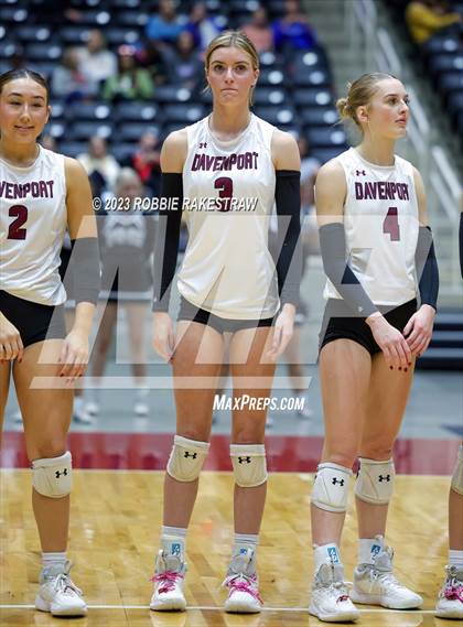 Thumbnail 1 in Davenport vs. Randall (UIL 4A Volleyball Final) photogallery.
