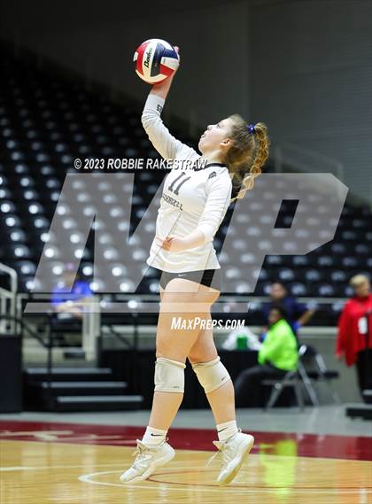 Thumbnail 3 in Davenport vs. Randall (UIL 4A Volleyball Final) photogallery.