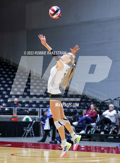 Thumbnail 1 in Davenport vs. Randall (UIL 4A Volleyball Final) photogallery.