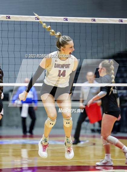 Thumbnail 2 in Davenport vs. Randall (UIL 4A Volleyball Final) photogallery.
