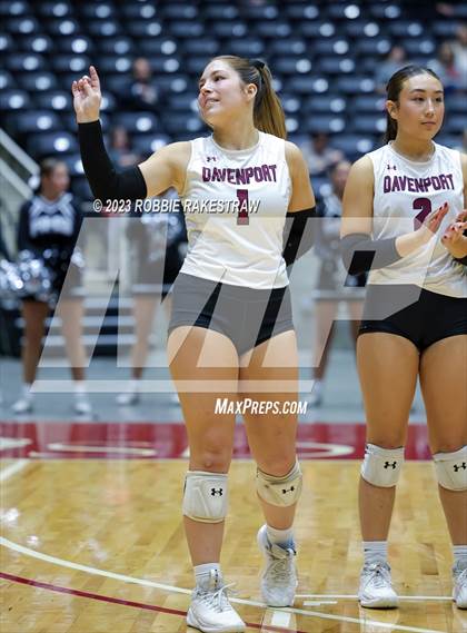 Thumbnail 2 in Davenport vs. Randall (UIL 4A Volleyball Final) photogallery.