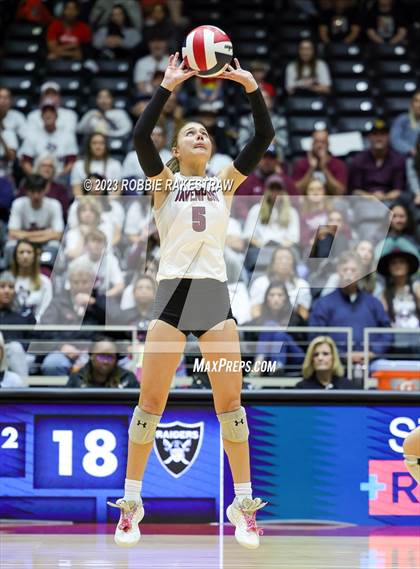 Thumbnail 2 in Davenport vs. Randall (UIL 4A Volleyball Final) photogallery.