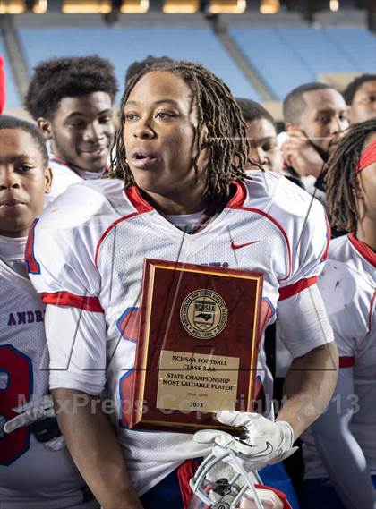 Thumbnail 3 in Monroe vs. T.W. Andrews (NCHSAA 2AA Final) photogallery.