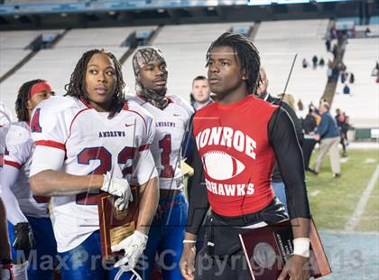 Thumbnail 2 in Monroe vs. T.W. Andrews (NCHSAA 2AA Final) photogallery.