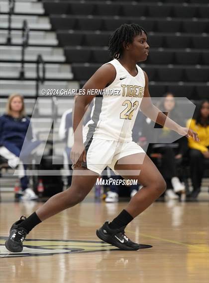 Thumbnail 3 in Cypress Ranch vs Conroe (Lady Tiger Booster Hoops Round Robin) photogallery.