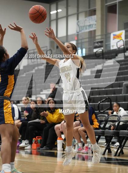 Thumbnail 2 in Cypress Ranch vs Conroe (Lady Tiger Booster Hoops Round Robin) photogallery.