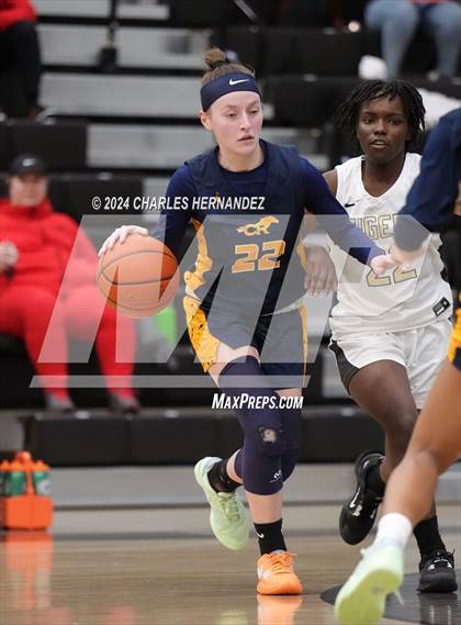 Thumbnail 3 in Cypress Ranch vs Conroe (Lady Tiger Booster Hoops Round Robin) photogallery.