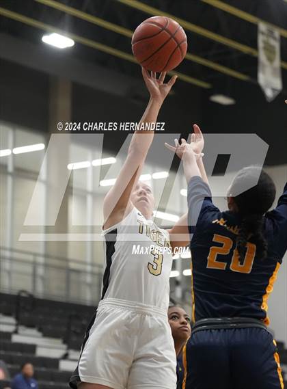 Thumbnail 2 in Cypress Ranch vs Conroe (Lady Tiger Booster Hoops Round Robin) photogallery.