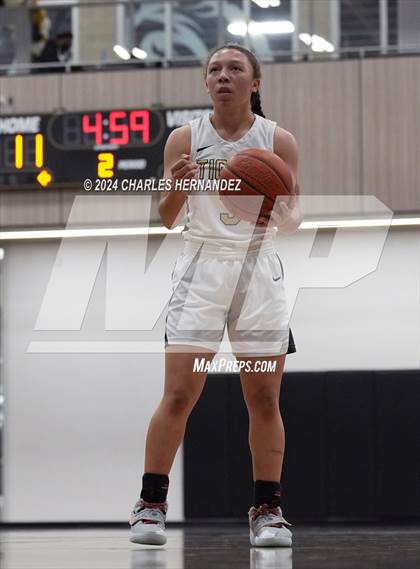 Thumbnail 3 in Cypress Ranch vs Conroe (Lady Tiger Booster Hoops Round Robin) photogallery.