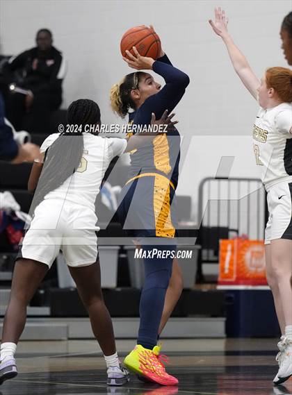 Thumbnail 3 in Cypress Ranch vs Conroe (Lady Tiger Booster Hoops Round Robin) photogallery.